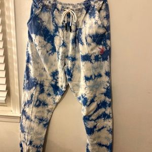 Tall Missguided x Playboy tie dye joggers